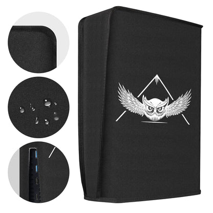 PS5 Dust Cover, Soft Thick Cotton Precision Cut for Playstation 5 Console Digital Edition & Regular Edition, anti Scratch Waterproof Cover Sleeve -Easy Access Cable Port
