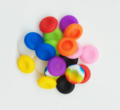 Silicone Skin Compatible with PS5 Controller Cover Sony Playstation5 Controller Grip Skin Protector Faceplates Kits Video Games(Pack 2Pcs with 8 X Thumb Grips Caps)